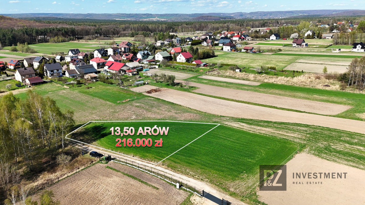 Malownicza działka budowlana blisko Krzeszowic