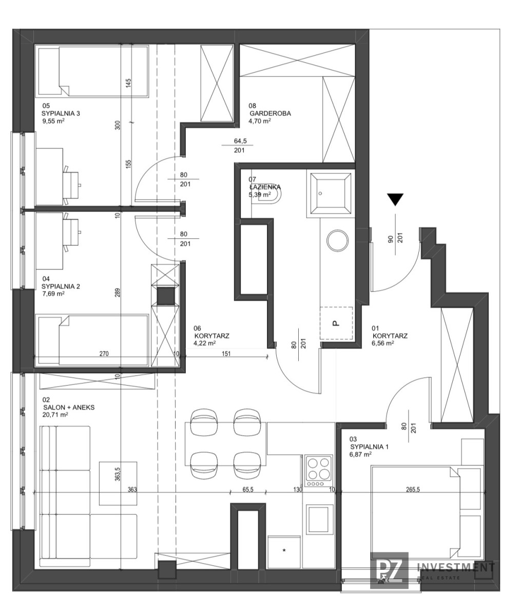 Przestronne 4- pokojowe mieszkanie!
