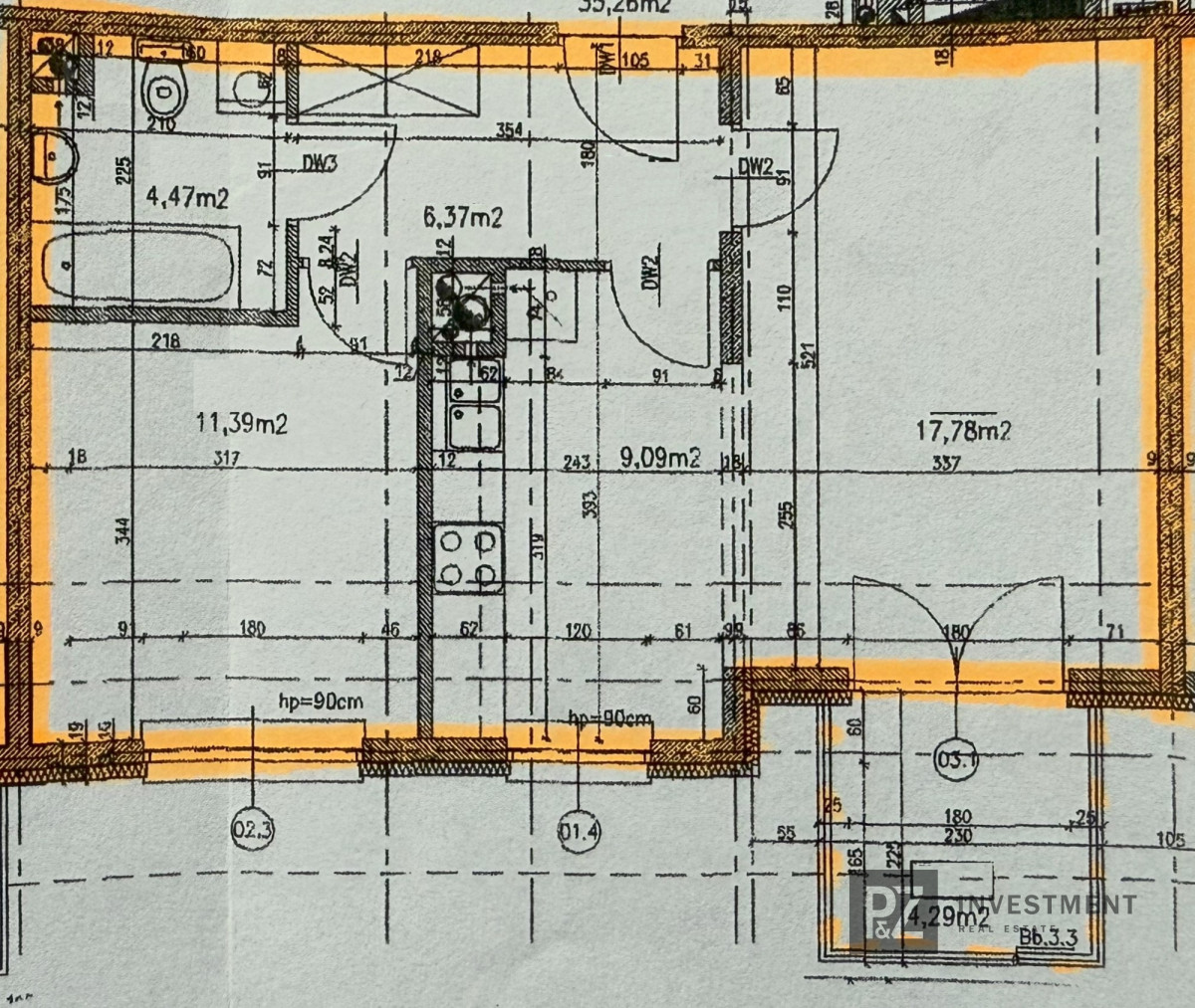 Dwa pokoje | 49m2 | ul. Bohomolca