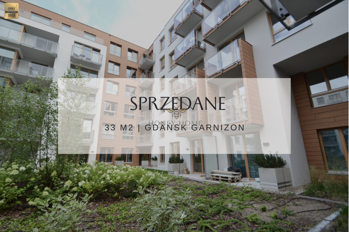 GARNIZON | 33 m² z Opcją 2 Pokoi | Taras na Patio