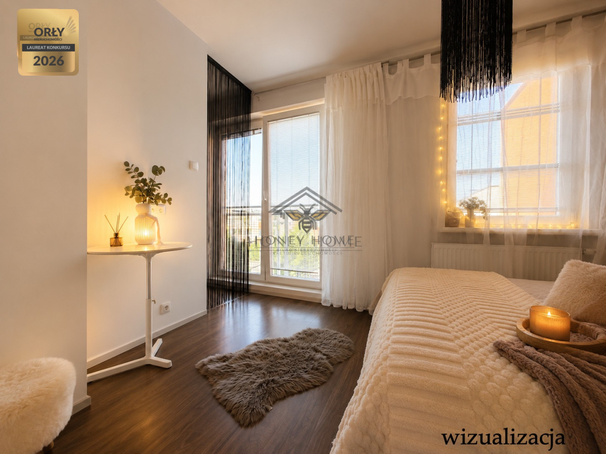 68 m2| 3 pokoje | 3 garderoby| strzeżone osiedle — zdjęcie 4