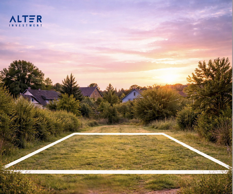 Działka z pozwoleniem na budowę pod dom